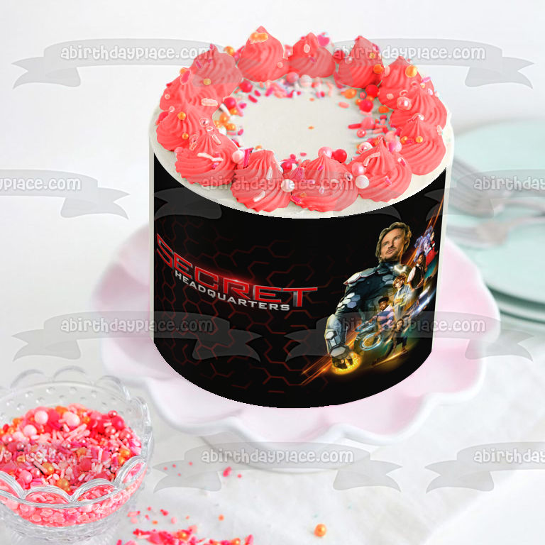 Cuartel general secreto Jack el guardia Charlie Lizzie Berger y Maya Imagen comestible para decoración de tarta ABPID56632
