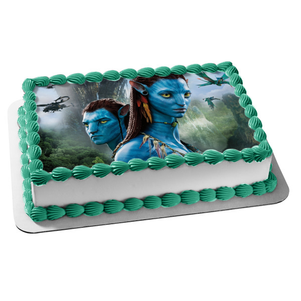 Avatar: El Camino del Agua Jake y Ney'Tiri Imagen comestible para decoración de tarta ABPID56838