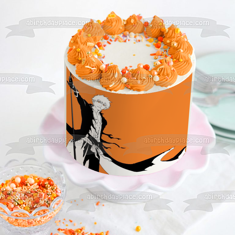 Bleach Ichigo Thousand Year Blood War Edible Cake Topper Image ABPID56872