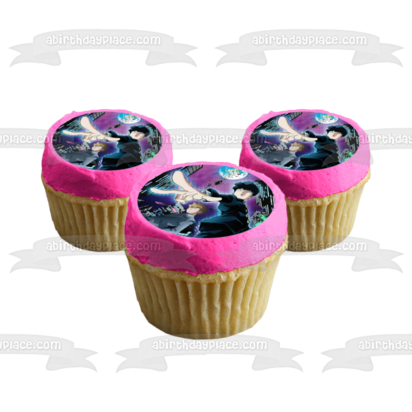 Mob Psycho 100 Anime Manga Kageyama Arataka City Scape Decoración comestible para tarta Imagen ABPID56879