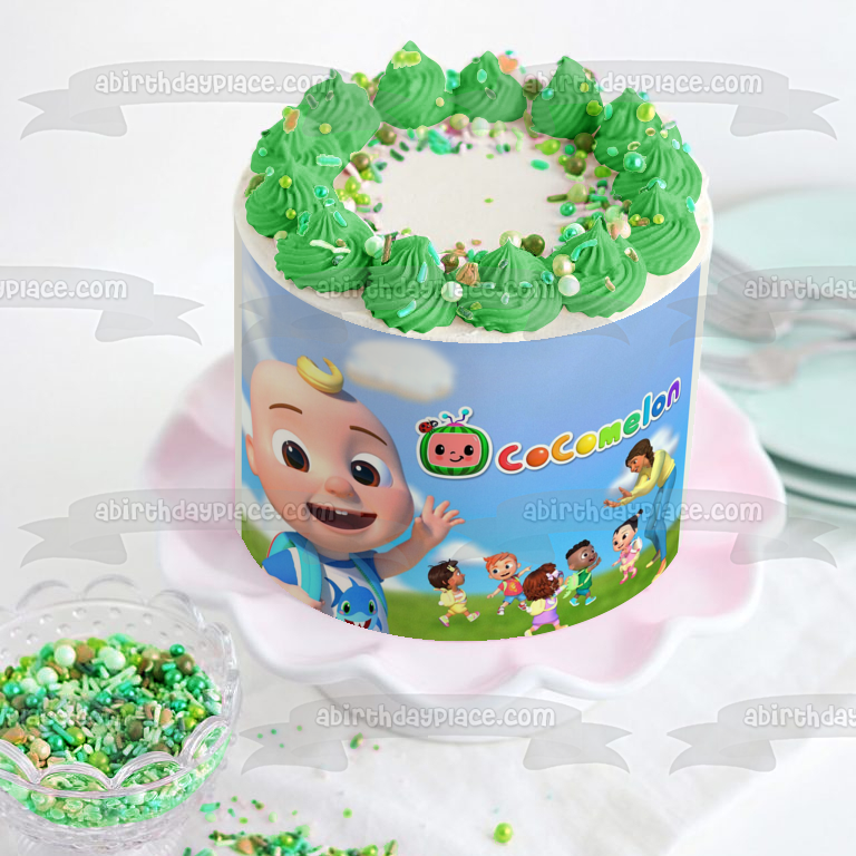 Cocomelon Class Baby JJ Back to School Party Edible Cake Topper Image ABPID56876