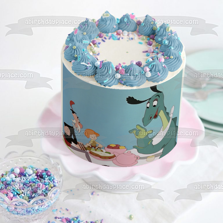 El dragón reacio Sir Giles el dragón Imagen comestible para decoración de tarta ABPID57092