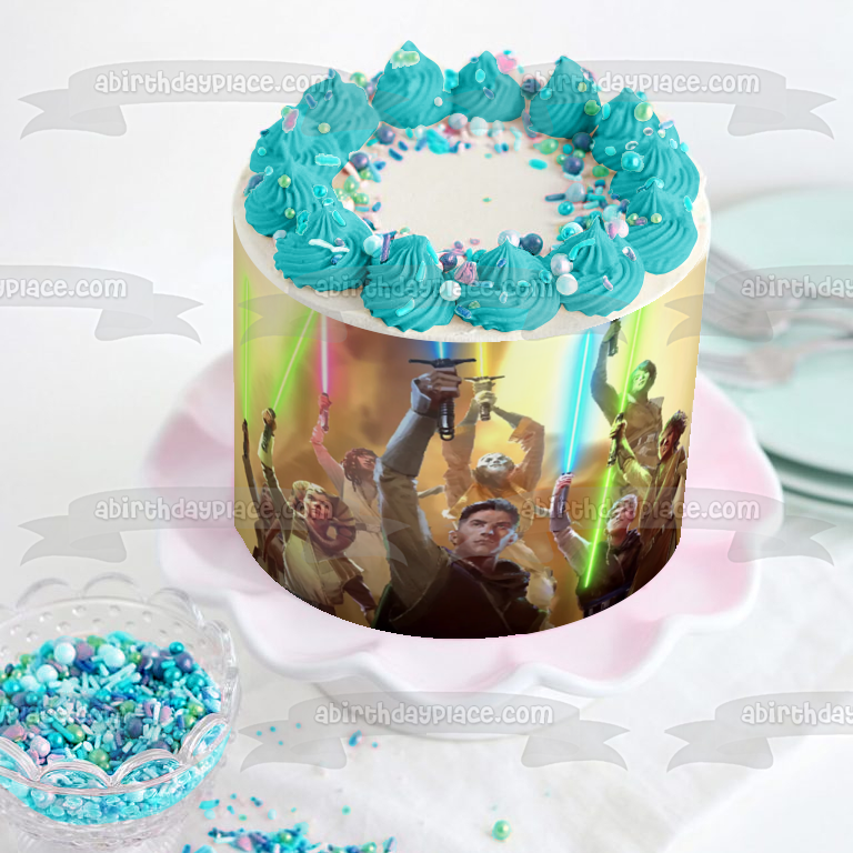 Imagen de decoración comestible para tarta de Star Wars: La Alta República ABPID57150