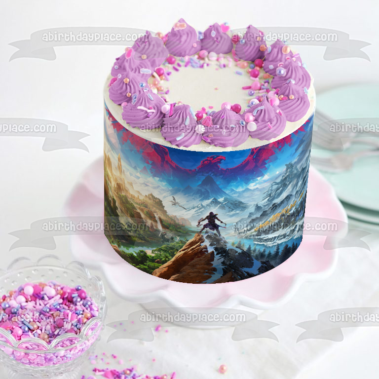 Horizon Call of the Mountain Edible Cake Topper Image ABPID57162