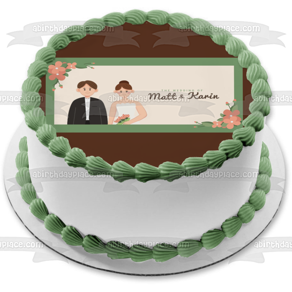 Your Wedding Day Customizable Image Edible Cake Topper Image ABPID57206
