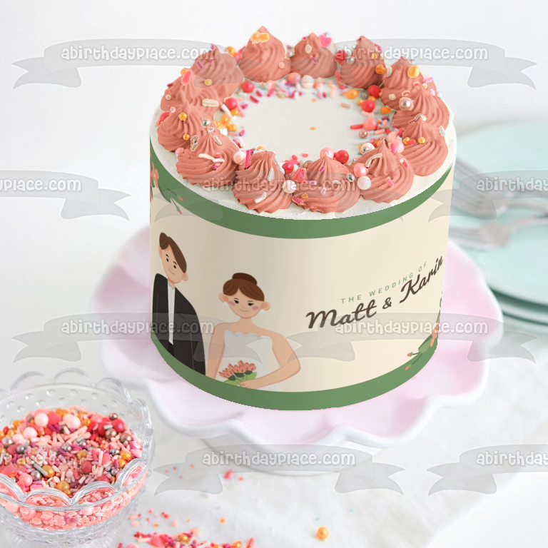 Your Wedding Day Customizable Image Edible Cake Topper Image ABPID57206
