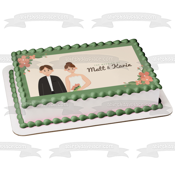 Your Wedding Day Customizable Image Edible Cake Topper Image ABPID57206