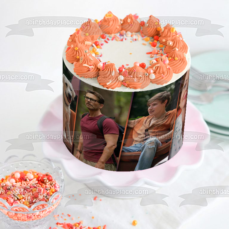 Dog Gone Ginny and Johnny Edible Cake Topper Image ABPID57244