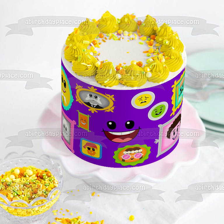 Imagen de decoración comestible para tarta con personajes variados de Face's Music Party ABPID57257