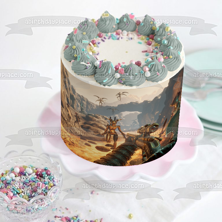 Perish Game Scene Edible Cake Topper Image ABPID57277