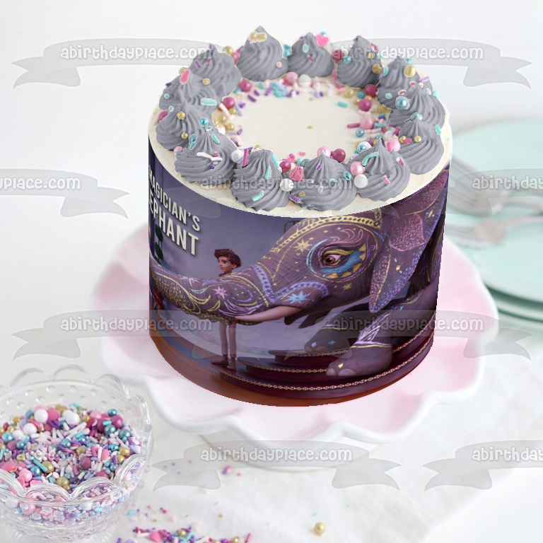 The Magician's Elephant with Peter Edible Cake Topper Image ABPID57360