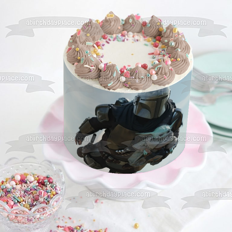 Star Wars The Mandalorian Grogu Edible Cake Topper Image ABPID57417