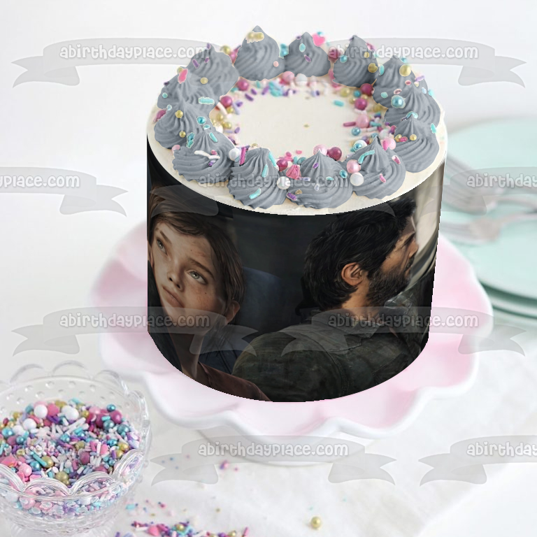 Imagen comestible para decoración para tarta de Frank y Ellie del videojuego The Last of Us ABPID57412