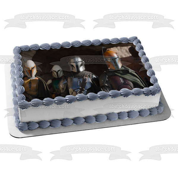 Star Wars The Mandalorian Edible Cake Topper Image ABPID57414