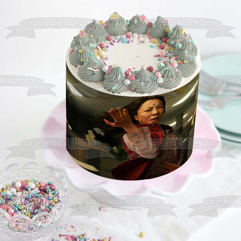 Everything Everywhere All at Once Evelyn Quan Wang Edible Cake Topper Image ABPID57378
