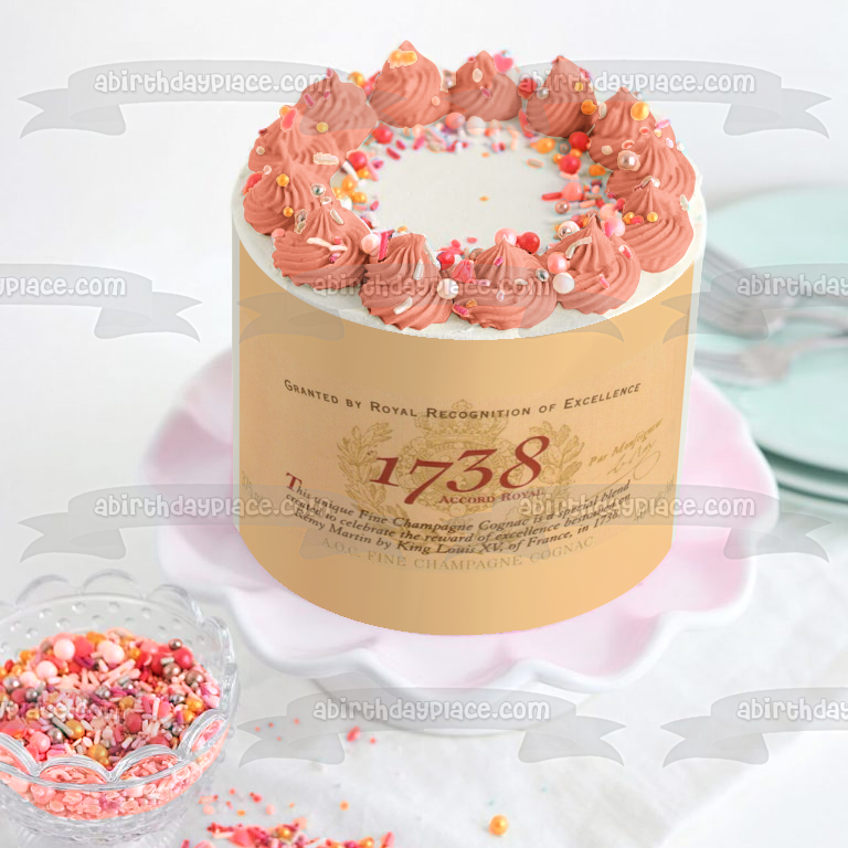 1738 Accord Royal Label Edible Cake Topper Image ABPID57657
