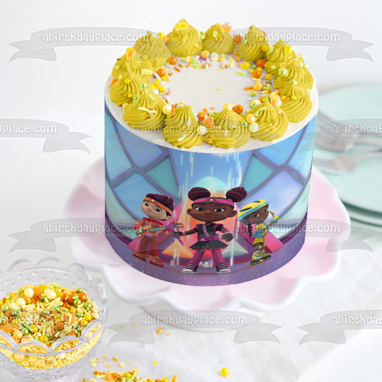 Butterbean's Café Dazzle Edible Cake Topper Image ABPID57602