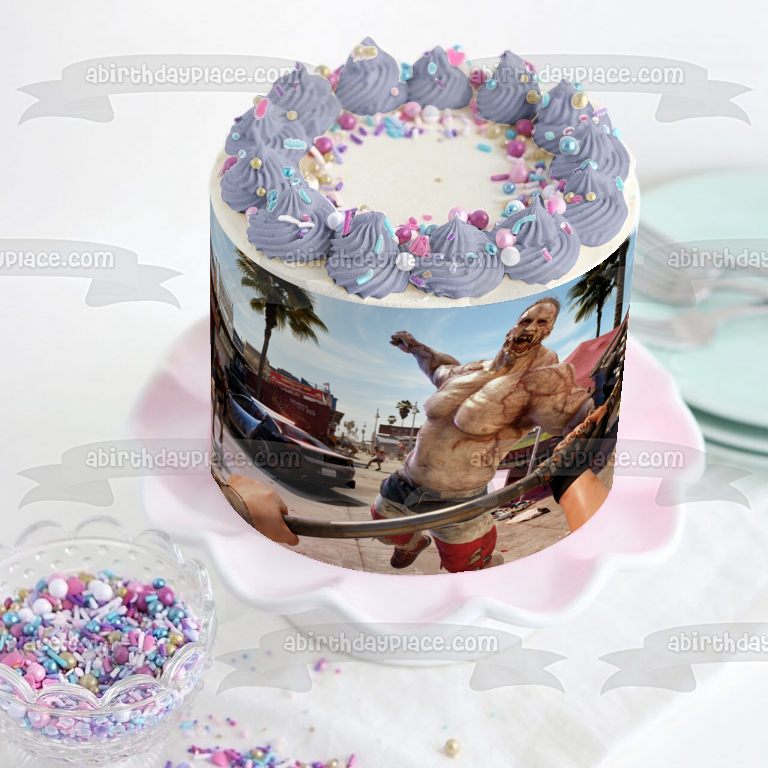 Dead Island 2 Game Scene Edible Cake Topper Image ABPID57622