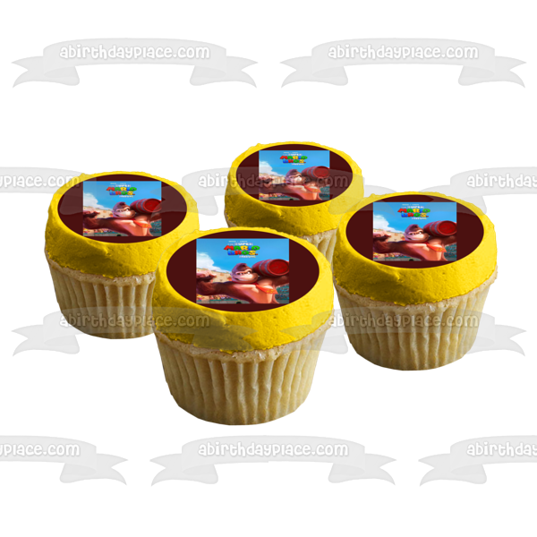 The Super Mario Bros. Movie Donkey Kong Edible Cake Topper Image ABPID57631