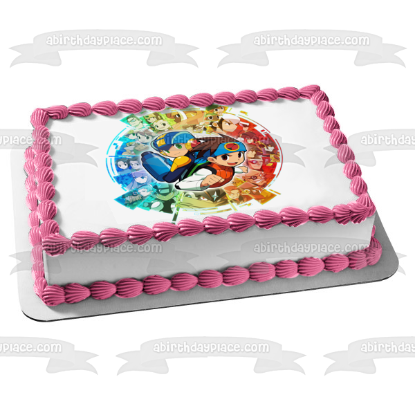 Mega Man Battle Network Lan Hikari Edible Cake Topper Image ABPID57640