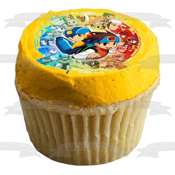 Mega Man Battle Network Lan Hikari Edible Cake Topper Image ABPID57640