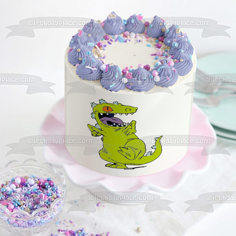 Rugrats Dancing Reptar Edible Cake Topper Image ABPID57734