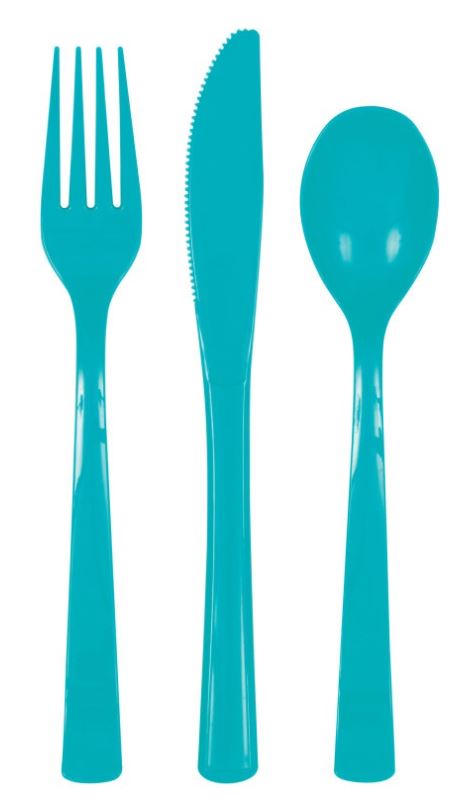 Caribbean Teal Assorted Cutlery