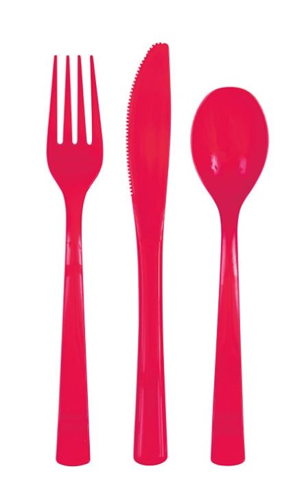 Ruby Red Assorted Cutlery