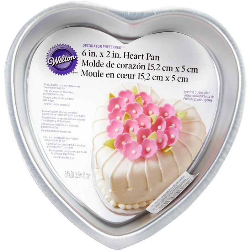Heart Shaped Cake Pans, 4 Inch / 6 Inch, Aluminum Cake Pans, Set