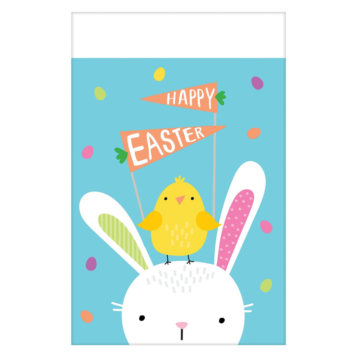 Hello Bunny Plastic Table Cover