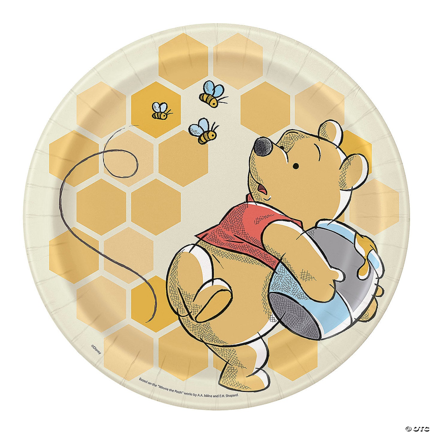 Disney Winnie the Pooh Round 9" Dinner Plates, 8ct