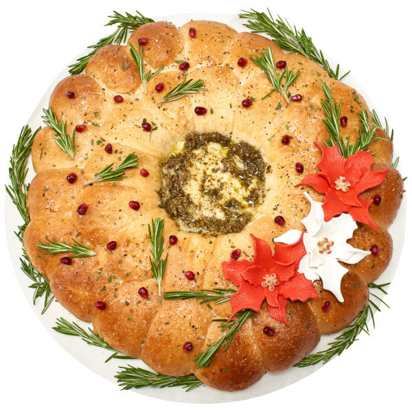 White and Red Poinsettias Gum Paste Flowers