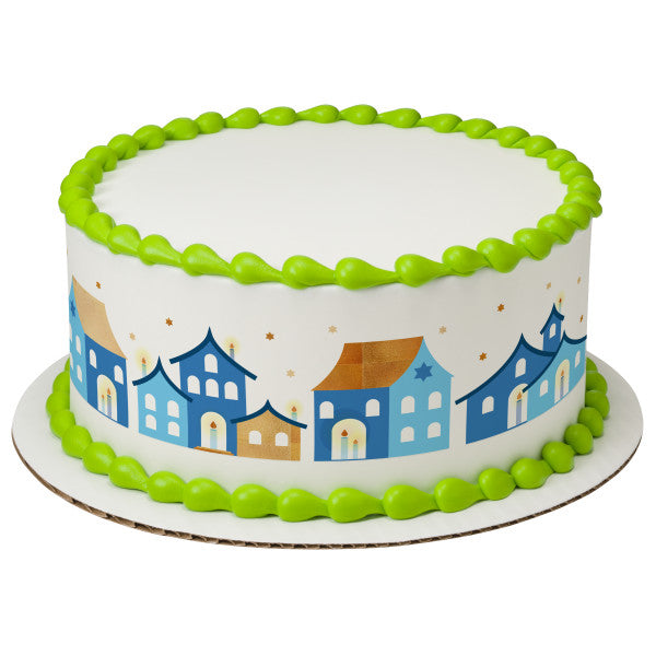 Hanukkah Edible Cake Topper Image Strips
