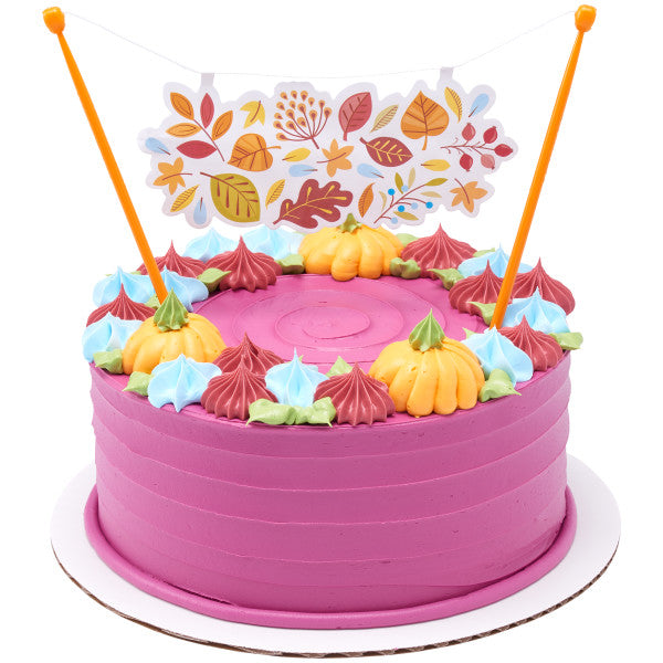 Diseño de pancarta de otoño