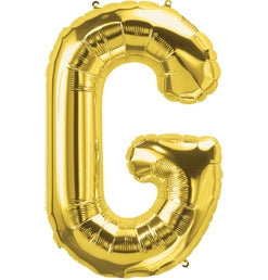 34" Letter G Gold Balloon, 1ct