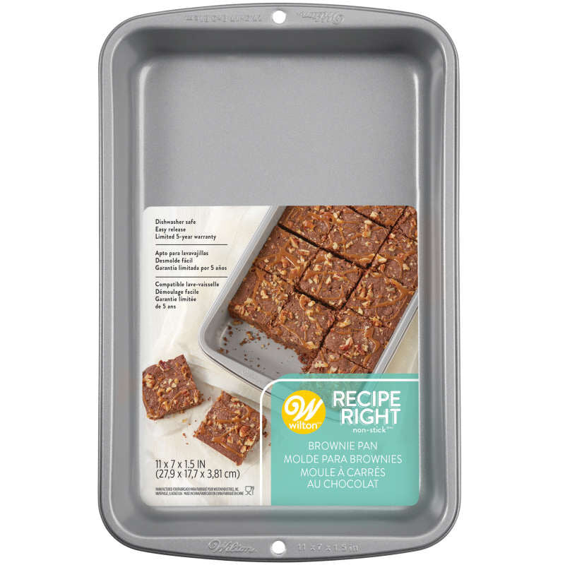Recipe Right Non-Stick Brownie Pan, 11 x 7-Inch