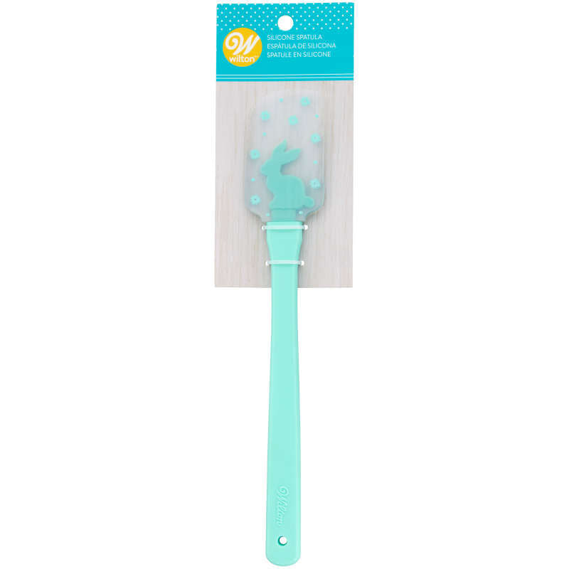 Teal Easter Bunny Silicone Spatula with Plastic Handle, 1ct – A