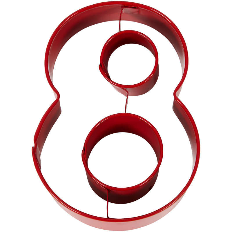 Cortador de galletas número 8, 1 unidad