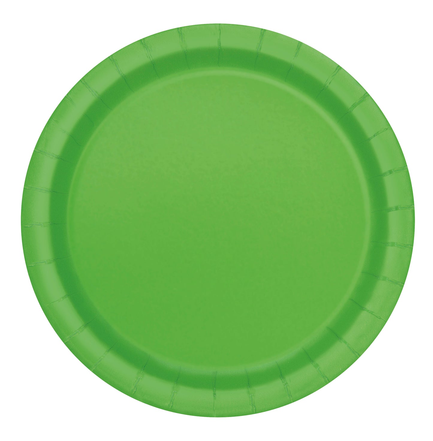 Lime Green Solid Round 9" Dinner Plates, 8ct