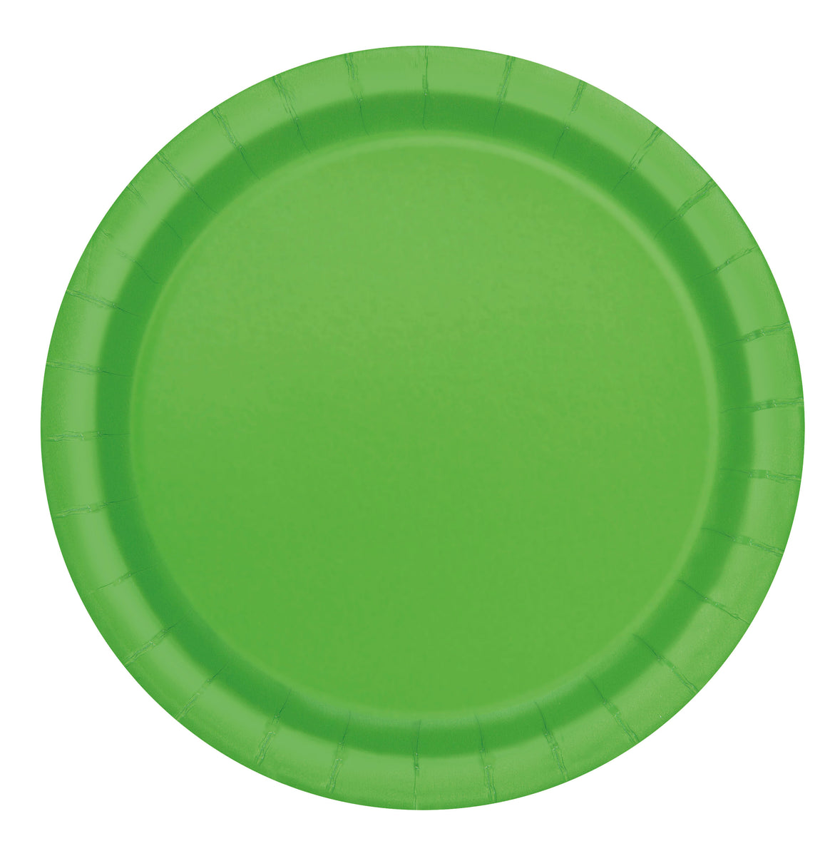 Lime Green Solid Round 9" Dinner Plates, 8ct A Birthday Place