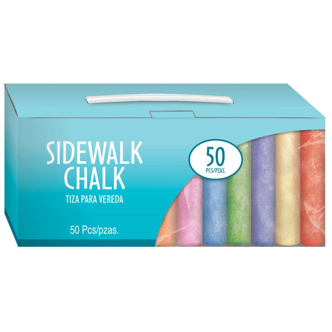 Sidewalk Chalk Box, 50pcs