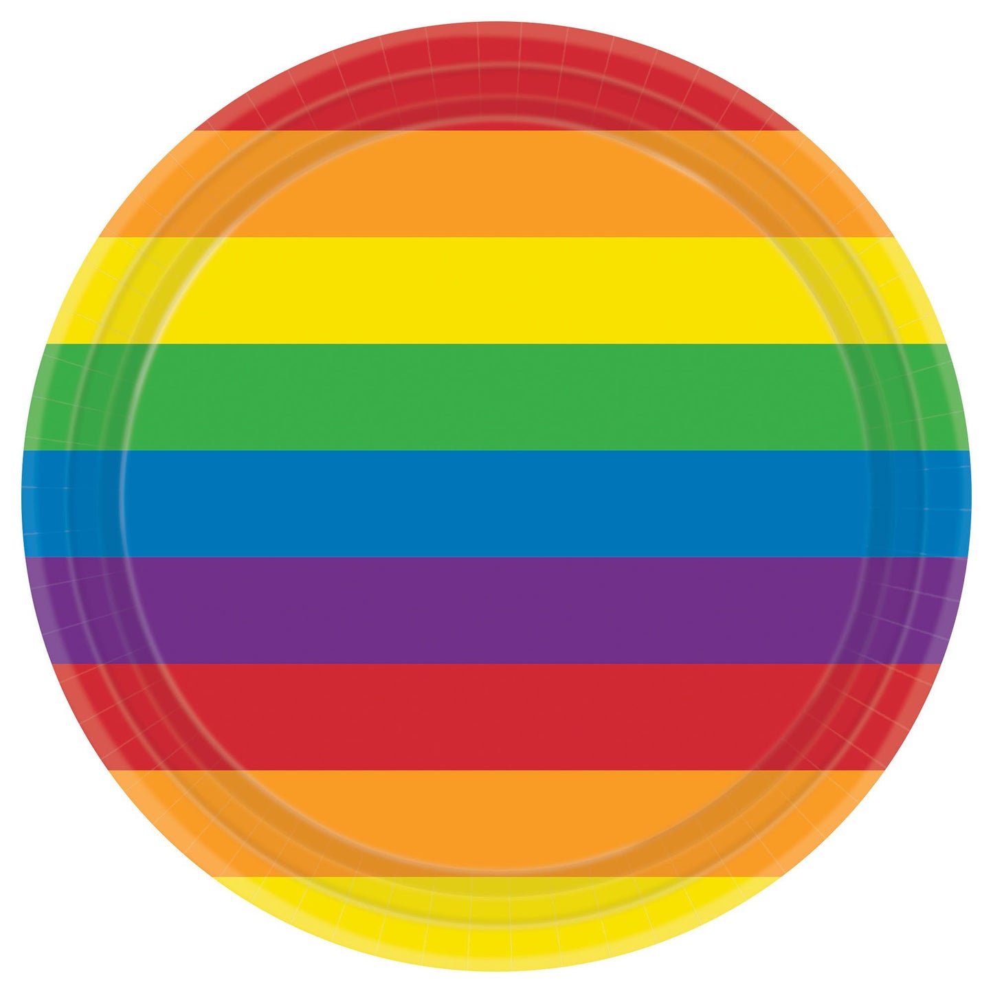 Rainbow Round Plates