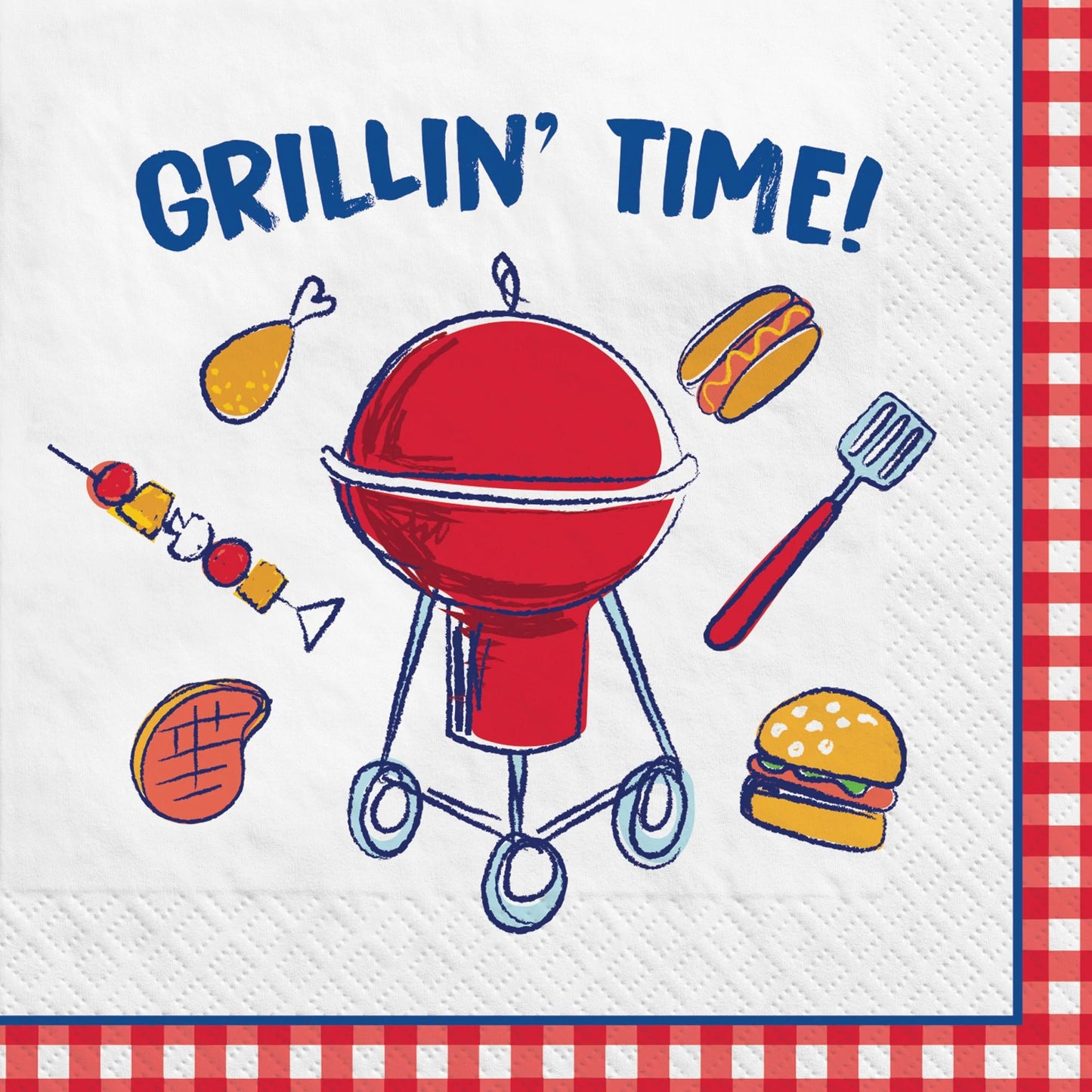 Chillin' and Grillin' Beverage Napkins