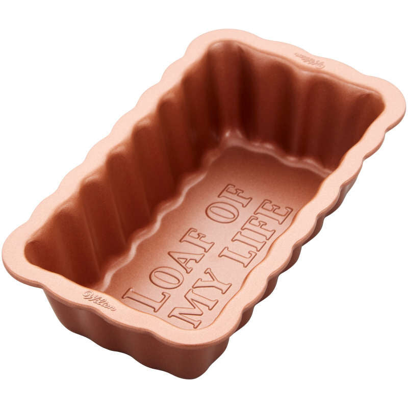 8-Inch Copper Scalloped Loaf Pan – A Birthday Place