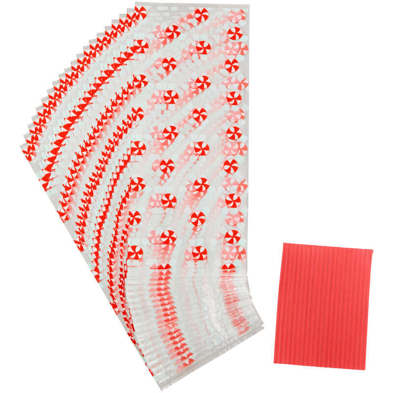 Bolsas de golosinas estándar Candy Swirl, 20 unidades