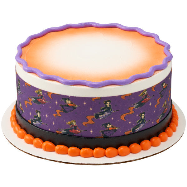 Disney Hocus Pocus ¡Ven, volamos! Tiras de imágenes comestibles para decoración de tartas