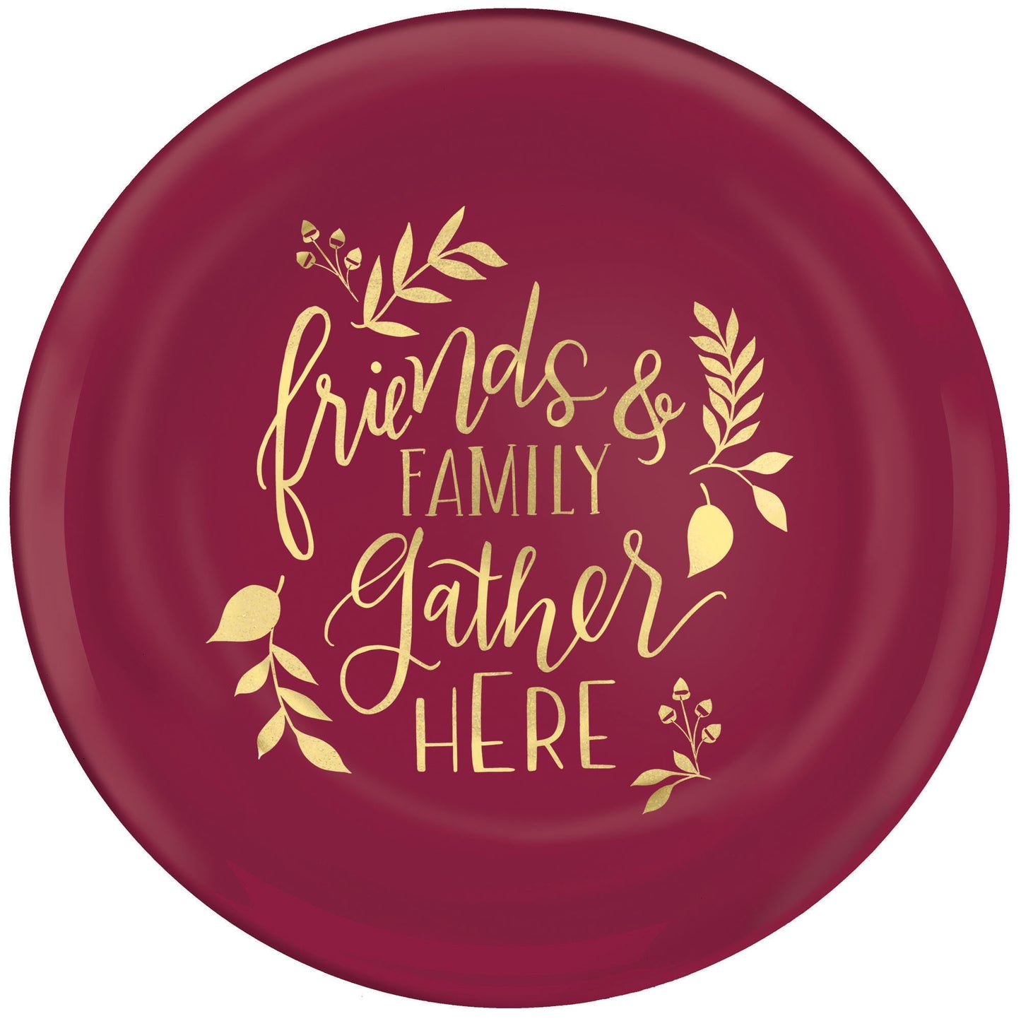 Friends & Family Plastic Coupe Plates, 7 1/2"