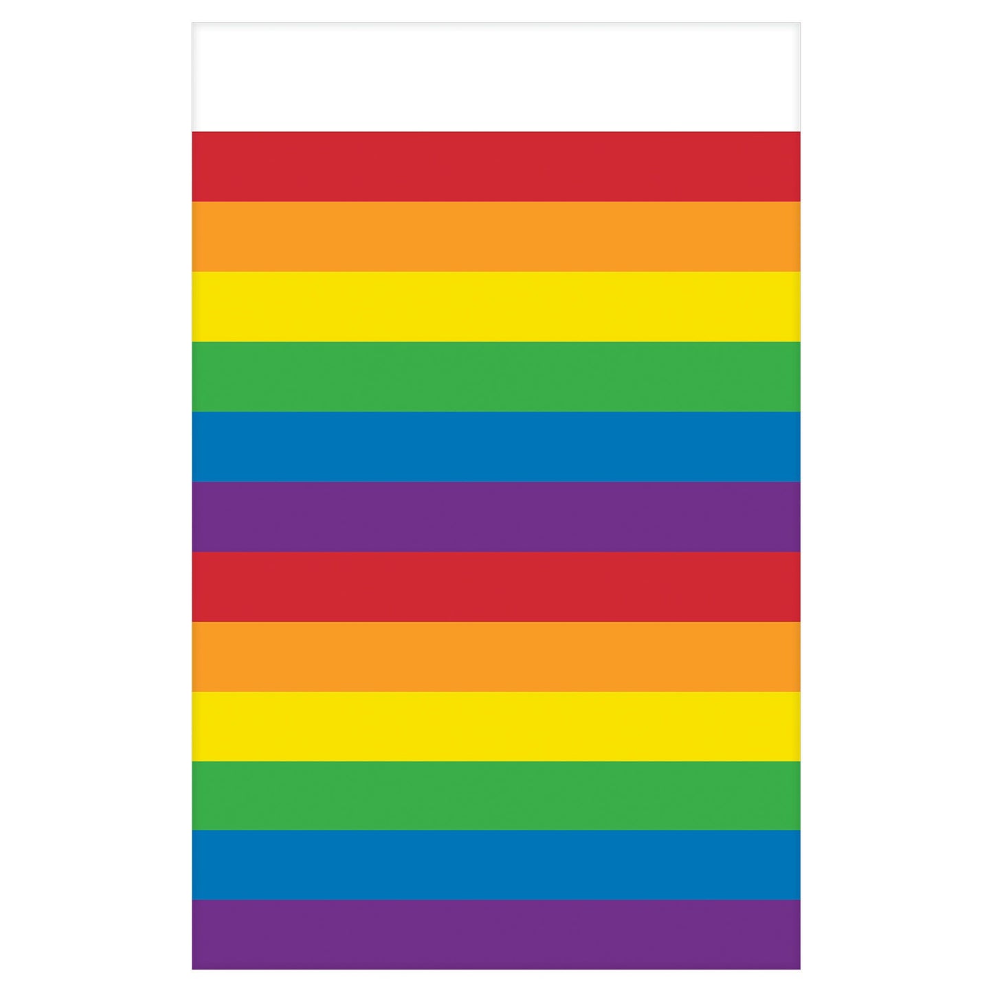 Cubierta de mesa de plástico arcoíris