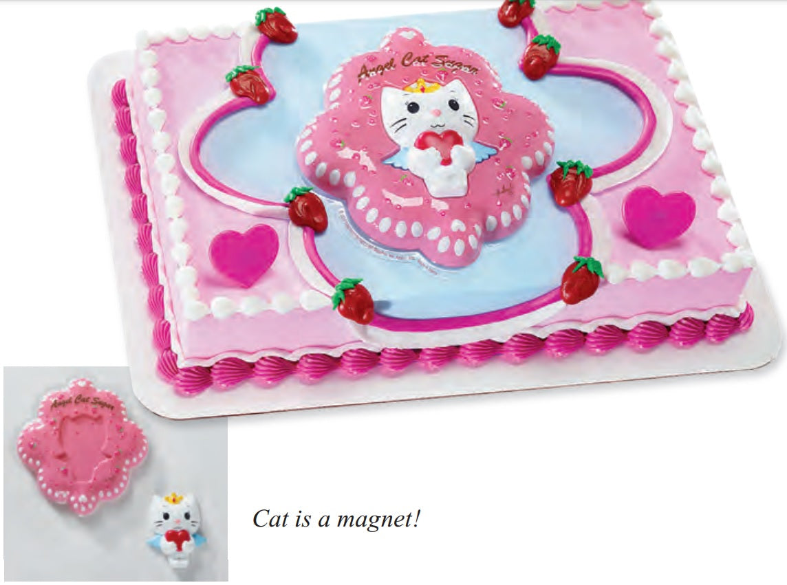 Decoset Ángel Gato Corazón Amoroso de Azúcar