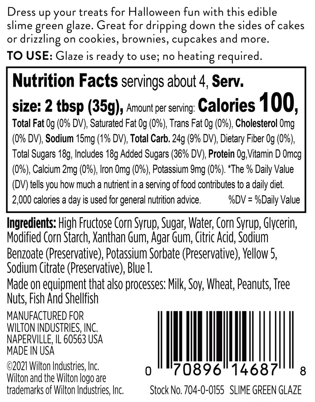 Slime Green Dessert Glaze, 4oz